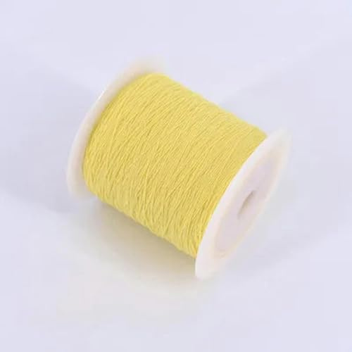 0.3.0Mm línea elástica de arrugas finas cuerda elástica costura línea inferior spandex banda elástica redonda cierre línea elástica-amarillo