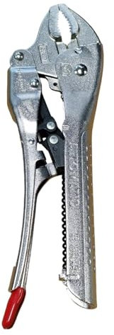 PTI Automatic Curved Jaw Locking Pliers 10 250mm - Auto Plier Heavy Duty, Adjustable Opening Locking Pliers Metal Clamp DIY Woodworking