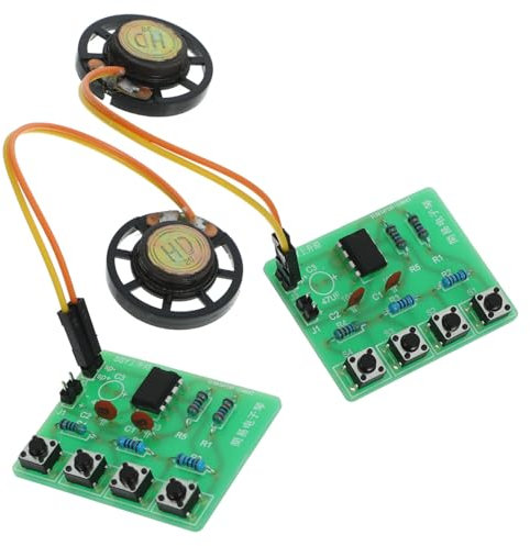 TOBBOMEY Electronic Keyboard Diy Soldering Kit Oscillator Soldering Parts Ne555 Oscillator Electronic Instrument Diy Project 2 Sets