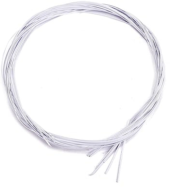 ifundom 10 Stück Weiße Abs Gitarrenbindung 0,5mm Breit für Akustikgitarre Gj14