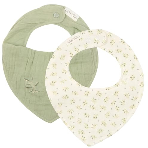 Little Dutch Lätzchen Bandana Dreieckstuch Halstuch Baby Kleinkind 2er Set - Blueberry Leaves