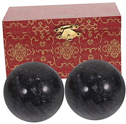 VALICLUD 2pezzi Palle Da Ginnastica in Naturale Per Anziani Palle Da Per Riabilitazione Mani Con Scatola Di Immagazzinaggio Scatola