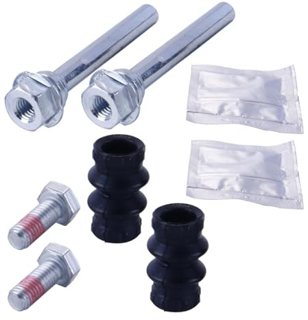 Enwye Rear Brake Caliper Slider Pins Kit for T4 Model OEM BCF1346B 113 1346X CKT1018 Replacement Parts Metal Rubber Construction