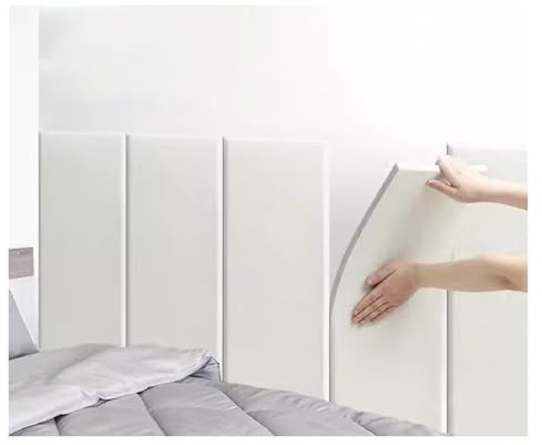 3D anti-kollision väggpanel – självhäftande skyddskudde för sängen, 13 mm tjock mjuk väggkudde för vardagsrum, sovrum, lekrum