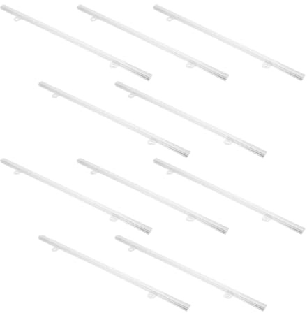 jojofuny Set 10 Pali per Poster in Pvc 50cm Gancio per Appendere Pubblicità, Pali di Sospensione Stabili per Centri Commerciali e Supermercati, Supporto per Cornici e Strisce Pubblicitarie