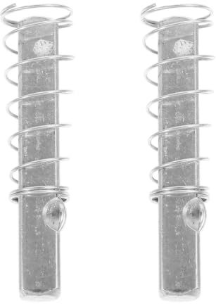 Veemoon Pièces de Rechange Robustes en Acier Inoxydable Lot de 2 Argenté Tiges Carrées Ressort de Compression Intégré pour Poignée de Porte pour Serrures Sécurisées