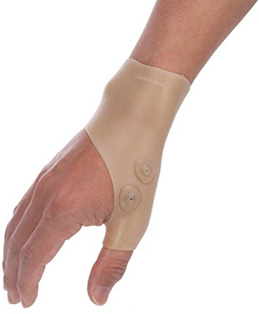 SUPVOX Muñequera Magnética De Silicona Con Agujero Para Pulgar Soporte Ajustable Para Mano Alivio Síndrome