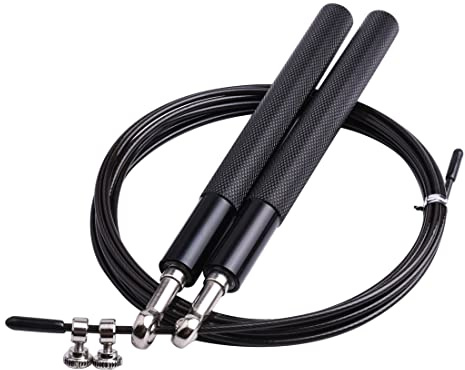 HomeGym24 Springseil Erwachsene Fitness Jump Rope - Indoor-/Outdoor-Sprungseil für Ausdauer, Abnehmen, Boxen, Sport, MMA, Cardio