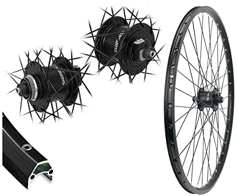 Bärwinkels Vorderrad 27,5 Zoll Disc DC19 Hohlkammerfelge MTB 19-584 Shimano Nabendynamo Alivio Centerlock Schnellspanner