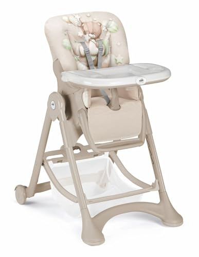 CAM Baby Kinderstuhl Bär Bubble, 6-36 Monate, Kunststoff, Höhenverstellbar, Leicht zu Reinigen, Made in Italy (C.261)