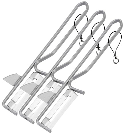 Westmark Pelador universal/pelador pendular con cortador, Hoja de acero inoxidable, Acero revestido/acero inoxidable, Acero, Plateado, 161022E1 (Paquete de 3)