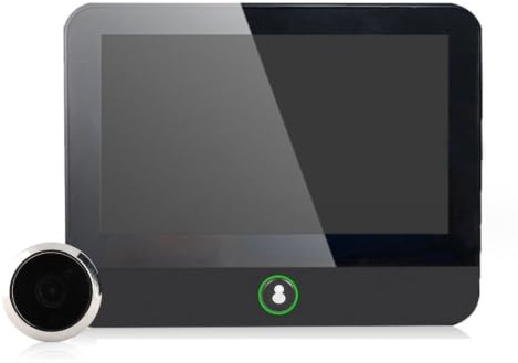 Sonew Mirilla Digital de Puerta, Cámara Inteligente Mirilla Digital Vigilancia, 1080P Amplio Ángulo de Visión, PIR Detección de Movimiento, Audio Bidireccional, para la Oficina en Casa