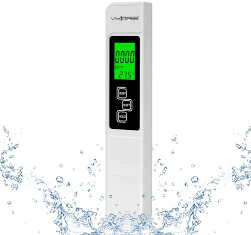 Vydra TDS Vydra Digital Testeur pour la mesure de la conductivité de l'eau,ATC,avec boîtier