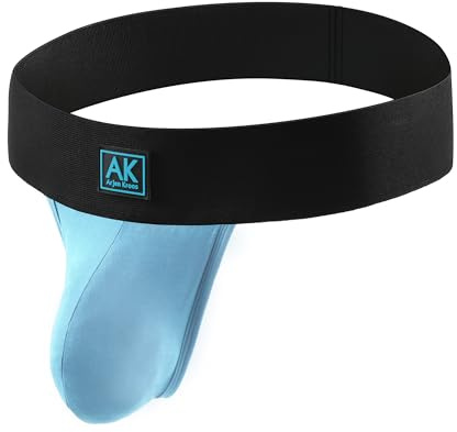 Mauro Kane - Tanga para Hombre Sexy - Ropa Interior Deportiva - Calzoncillo Atlético - Cómodo y Transpirable Cielo Azul