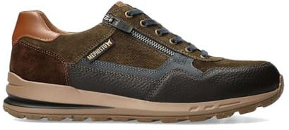 Mephisto - Fermeture baskets Bradley marron foncé en cuir - Hauteur du talon - Fermeture éclair Lacets - 1,5