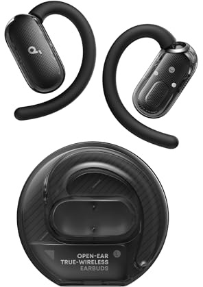 Anker Soundcore V40i, Benledningshörlurar Over-Ear, Kristallklart ljud, 4 justerbara storlekar, Djup bas, IP55, 21 timmars batteritid, AI-samtal, Bluetooth 5.4, Appkontroll