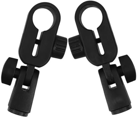 QUMIIRITY 2pièces Clips De Microphone Plastique Pour Support De Micro Levitt Pince De Fixation Résistante Et Pratique Pour Concerts Ktv Et Scènes