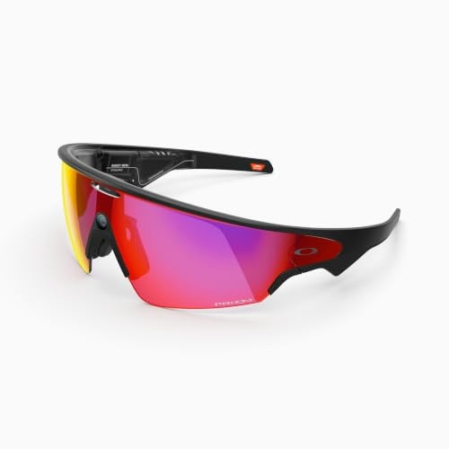 OAKLEY Meta Vanguard - AI Glasses for Men & Women - Sport Eyewear - Black | 12MP Camera, 3K Ultra HD, Voice Command, Immersive Audio, 9H Battery, IP67 Waterproof, Meta AI App - Prizm™ Road Lenses