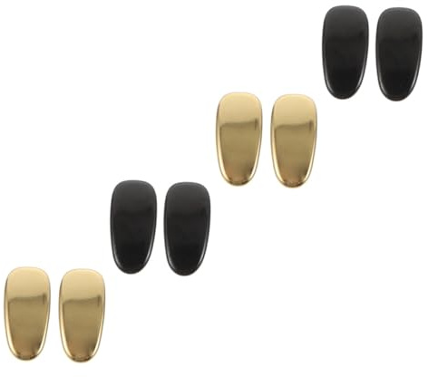 AUTSUPPL 8pcs Titanium Eyeglasses Nose Pads Anti-skid Metal Nose Pads Glasses Accessories Suitable for Eyewear Repair and Replacement Random Color