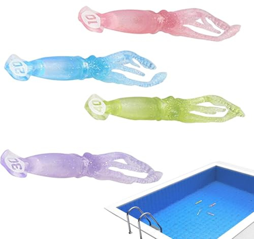 Generisch Schwimmendes Fischspielzeug - Unterwasser-Tauchspielzeug, Kinder Pool Spielzeug, Set Mit Tauchstäbe Tauchringen Meerjungfrauen Algenspielzeug Banditen Edelsteinen | Poolparty Geschenk Für