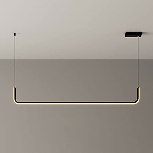 Lámpara Colgante Lineal Led de 35, Lámpara de Araña de 21 W para Isla de Cocina O Barra, Lámparas Minimalistas para Techo Suspendido de Comedor, Lámparas de Araña Colgantes de Tira para Sala de Estar