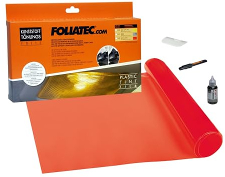 Foliatec 34132 Kunststoff Tönungsfolie Styling für den Fahrzeuginnenraum, Maße 30 x 100 cm, Rot