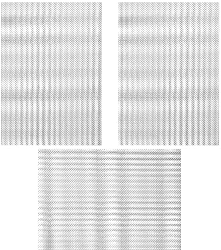 Drahtgitter, 3 Stück Drahtgeflecht, Edelstahl Fliegengitter, Maschendraht Metall, Maschendraht für Mäuse, Mücken, Fenster - 300 x 210 mm