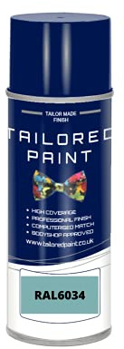 RAL6034 Pastel Turquoise Gloss Enamel Aerosol Paint Can Paint RAL Colour Code For Wood, Metal, Plastic, PVC, UPVC, Fascia Boards - Indoor & Outdoor