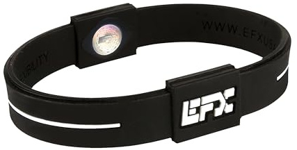 EFX Performance Balance Bracelet & Wristband – Premium Silicone Hologram Band for Athletes & Seniors – 24/7 Wear – User-Reported Balance & Strength.