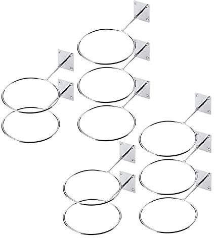 Fegtrty 10 Pack Ball Halter Wand Halterung Sport Gymnastik Ball Aufbewahrungs Regal Organizer für Display Basketball Volleyball FußBall