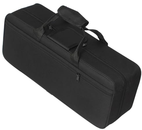 HDYNUZ Tragbare Trompetentasche, Rucksack, dick gepolstert, wasserdicht, Oxford-Stoff, Aufbewahrungstasche, Blechblasinstrumenten-Zubehör für das Musikspielen