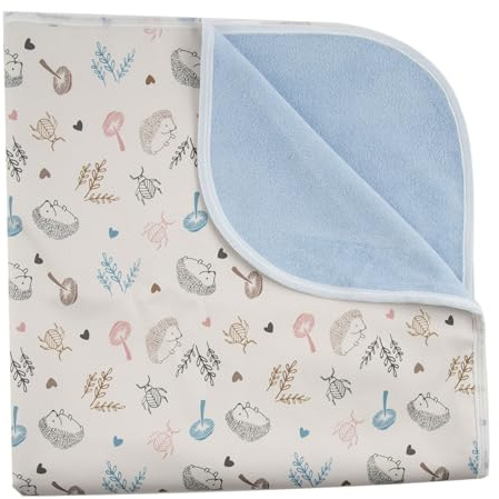 Popolini Wickeldecke Wickelunterlage 65x65 cm (Grau)