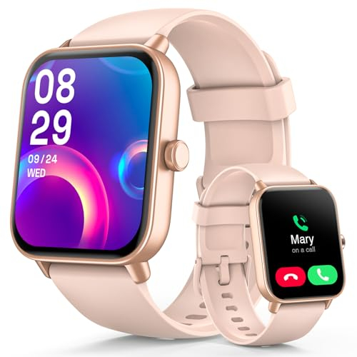 Smart Watch for Women Answer/Make call & Alexa Built-in, 1.8 Fitness Watch Men with 100+ Sport Modes & IP68 Waterproof, Fitness Tracker with Heart Rate Sleep Monitor, Step Counter for iOS Android