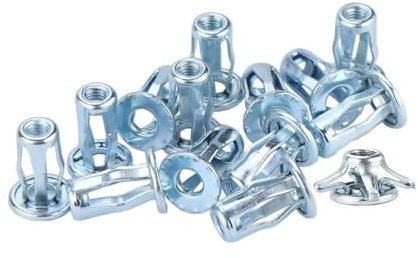 jiuxinyun 20 pz/Lotto M4 M5 M6 M8 Martinetti Dadi Morsetto di Espansione Petalo Rivetto Dado di Bloccaggio Bullone Parete Cava Rivetti in Lega di Ferro Rivettatrice Fissa(M6)