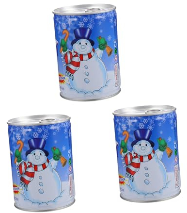 Künstlicher Schneepulver in Dosen Weihnachtsbaumdekoration Partyzubehör Mit Wasser Aktivierbar Satz Von 3 Dosen Für Bastelarbeiten Und Heimdekoration