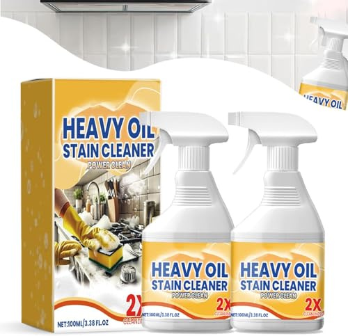 2025 Nouveau nettoyant d'huile lourde de cuisine, nettoyant de graisse pour casseroles et poêles, nettoyage des taches d'huile de cuisine, nettoyant multi-usage, dégraissant en spray (2)