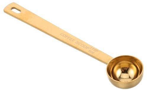 BESTonZON Cuillère Doseuse à Café en Acier Inoxydable 304 avec Long Manche, Cuillère Graduée 5 ML, Outil Multifonction pour Poudre De Café, Poudre De Lait Et Protéines, Usage Cuisine