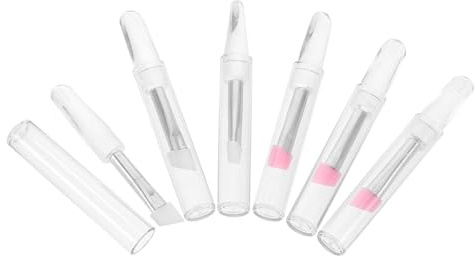 SHERCHPRY 6stücke Silikonpinsel für Kosmetik Lidschattenpinsel Silikonpinsel mit Kappe Silikon-augencreme-applikator Lippenpinsel Augen-make-up-pinsel