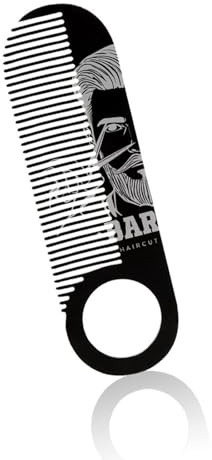 Peigne à huile pour homme en acier inoxydable pour coiffure, moustache, barbe, design compact de poche pour voyage et usage quotidien