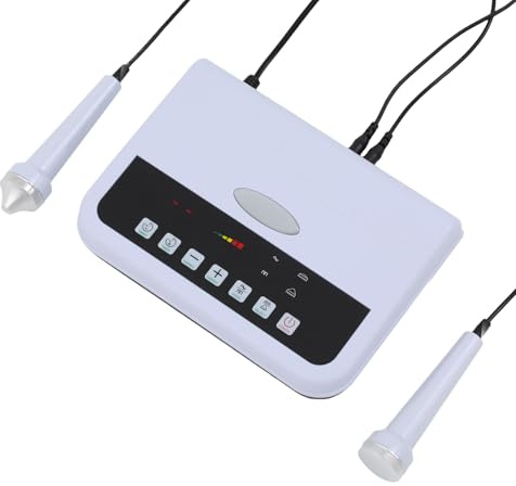 Ultraschallgerät Gesicht 220V Ultraschallreiniger, Schallwellengerät mit 2 Ultraschallköpfe Multifunktions-Schönheitsmaschine Einstellbare Zeit 1-30min, für Heimgebrauch, Schönheitssalons, Spas
