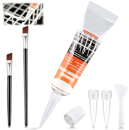 Spülmaschinenkorb Rost Reparatur Wasserdicht, 50ML Geschirrkorb Reparatur Weiss Flüssigkunststoff, Spülmaschine Rostschreck Flüssiggummi, Flugrost Geschirrspüler für Geschirrspülerkörbe