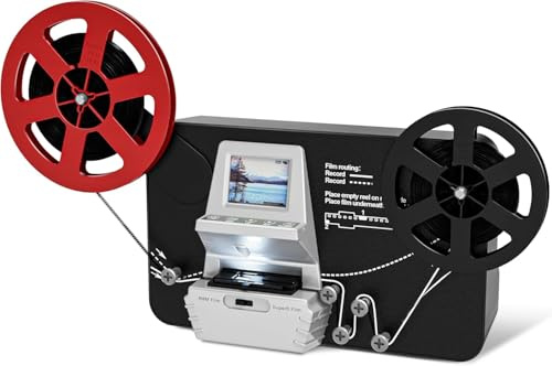 DigitPro Escáner de Películas Super 8 y 8 mm con LCD 2,4
