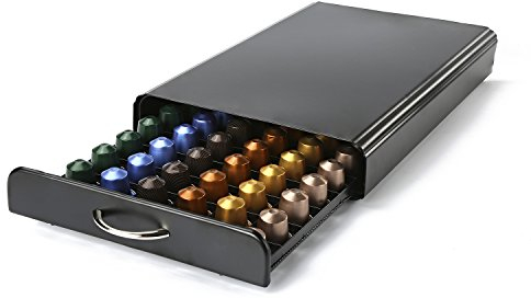 HiveNets Nespresso Portacapsule da Caffè Cassetto per Capsule Supporto di Metallo per 60 pz