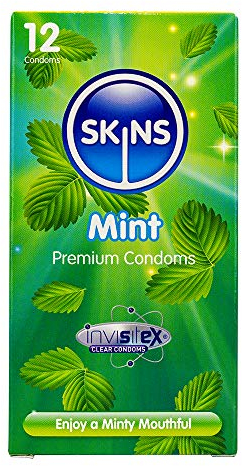Skins Skins Sexual Health Kondome, Multipack, kein Latexgeruch, zusätzliche Schmierung für maximalen Komfort und Vergnügen, dünnes Gefühl und sicher (farblos, 12, 1 Stück)