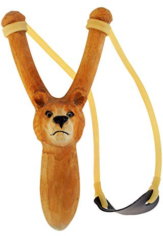 Drake Zwille aus Holz, Bär, Handarbeit und mit viel Liebe zum Detail | ein wirklicher Hingucker, tolles Geschenk