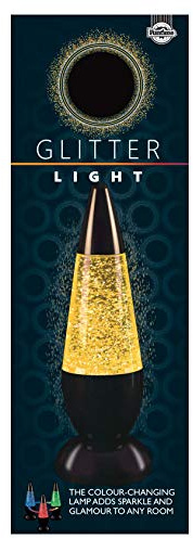 Funtime Gifts Glitter Light Colour Changing Liquid Filled Lamp with USB, Acrylic, White