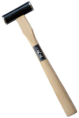 RANSHOU Japanese Carpenter Hammer GENNO 375g / 13.2 oz Double Face Woodworking Hammer Wood Handle for Chisel, Japanese Hand Plane, Nail, Made in JAPAN