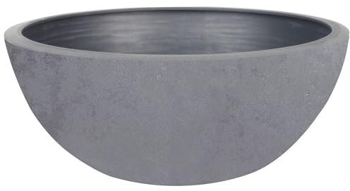 Pflanzschale 'Basalt Up', betongrau, Ø 24,5 x H 10,5 cm