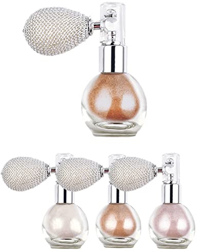 Highlighter Powder Spray Shimmer Sparkle Puder Make-up Spray Kontur Machen Schönheit Textmarker Glitter Powder Spray Parfüm Flasche Gloss Powder Spray für Haar Gesicht Körper Kosmetik