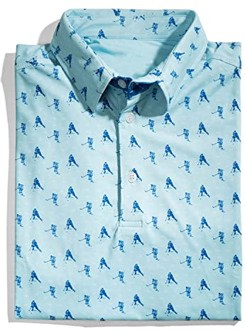 ChalkTalkSPORTS Hockey Short Sleeve Polo Shirt - Hockey Performance Sport Polo - Light The Lamp Hockey - Adult X-Large